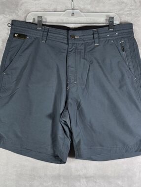 Howler Brothers Horizon Hybrid Shorts Mens Size 35 Blue Rip Stop Hybrids 7”